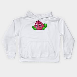 Red Onion Cartoon Kids Hoodie